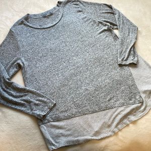 Anthropologie Heather Gray Long Sleeve Tee